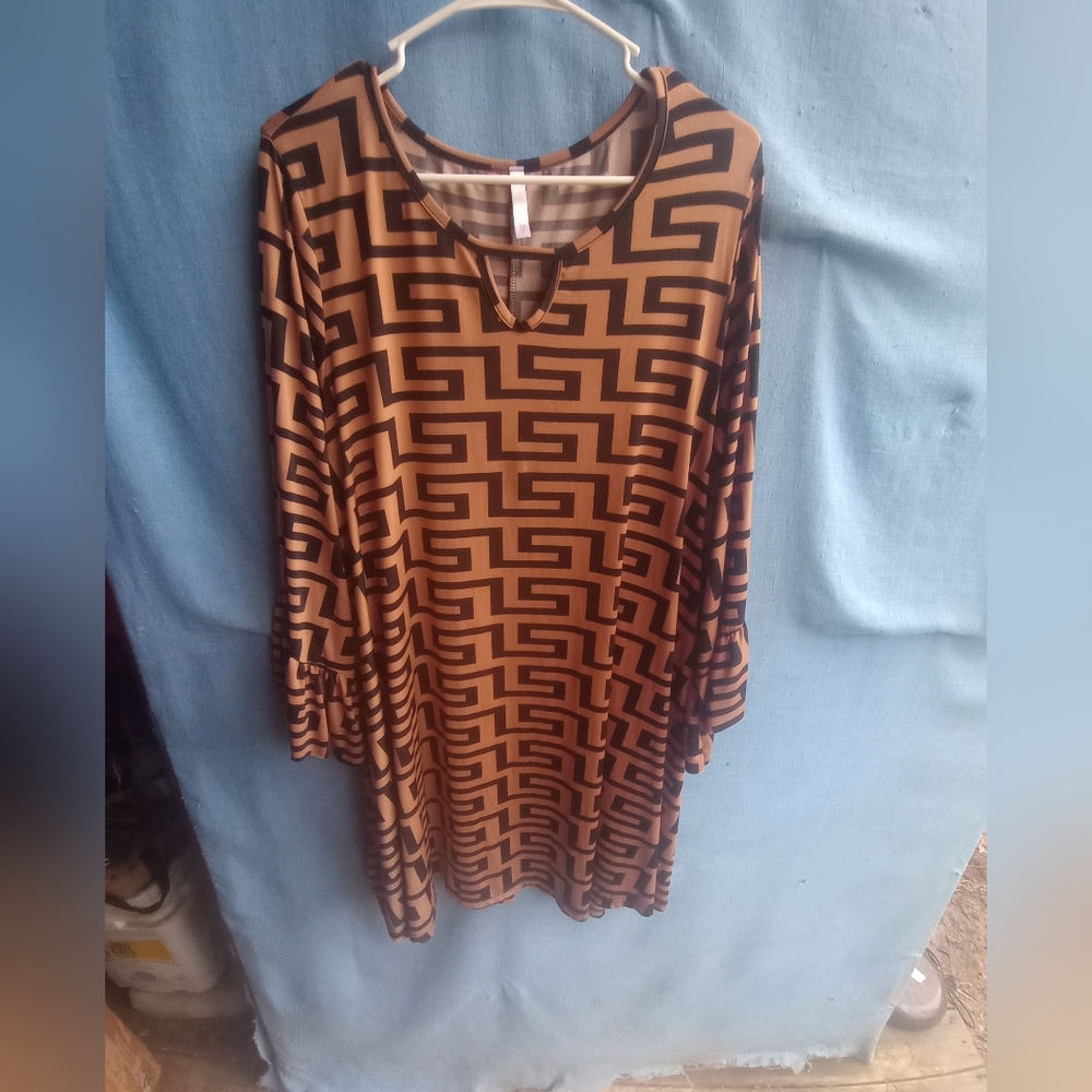 Watermelon Women's Plus Size 3X Stretchy Mini Dress or Long Tunic